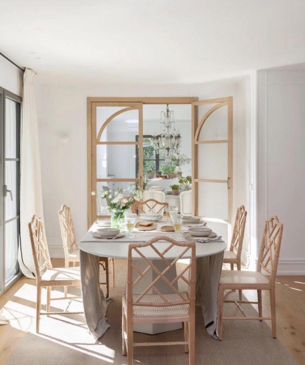 Chippendale chairs in elegant dining room