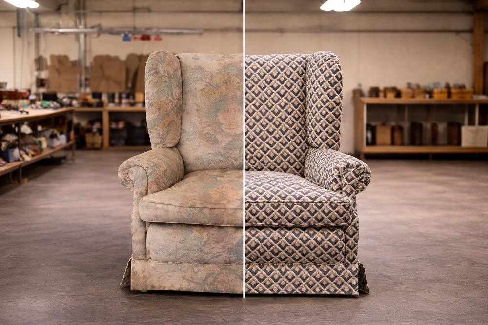 Before and after restoration