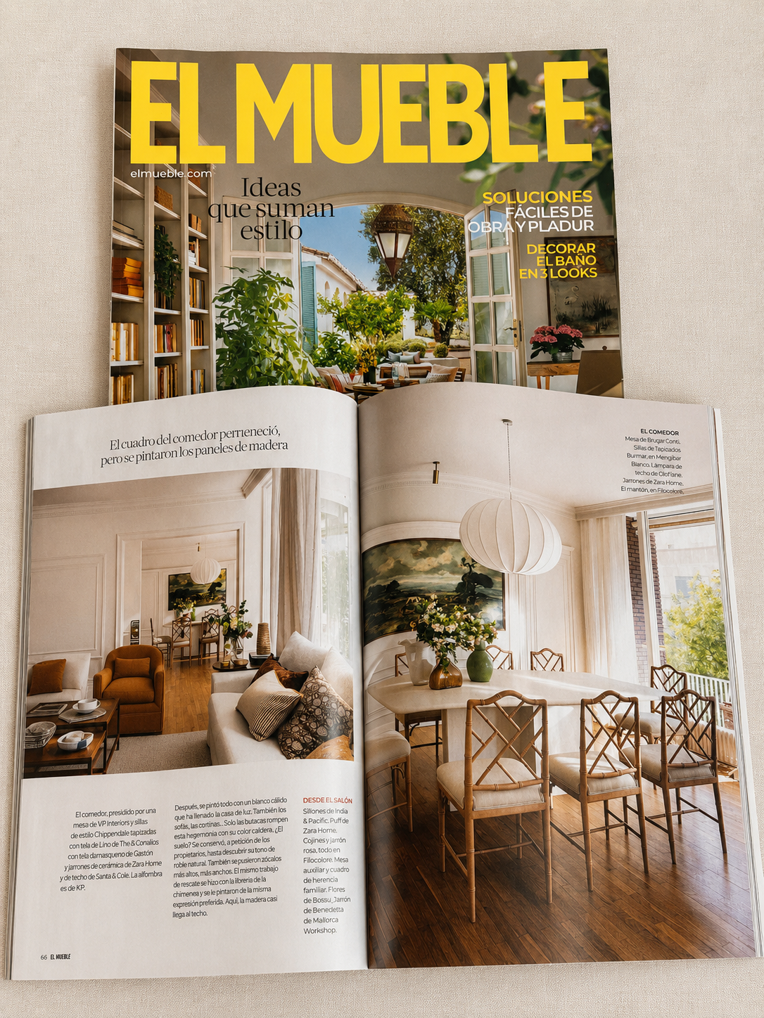 Sillas Chippendale de Tapizados Burmar en la revista El Mueble — segunda aparición